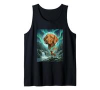 Vizsla Aurora Borealis, Aurora Boreal, Perro, Bosque Lunar Camiseta sin Mangas