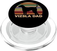 Vizsla Dad, círculo de Rayas Estilo Retro PopSockets PopGrip para MagSafe