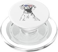 Vizsla Dog 4 de Julio Producto gráfico Envejecido Regalo PopSockets PopGrip para MagSafe