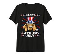Vizsla Dog Patriotic American 4th of July Dogs Lovers Camiseta Premium