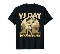 VJ Day 80th Anniversary Victory Over Japan Patriotic Kiss Camiseta