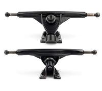 VJ Longboard Skateboard Trucks, 7inch 178mm, 50º Bases, Reverse Kingpin for Downhill, Pintail and Freeride (Set of 2) (Black)