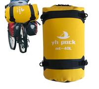 Vjeybv Bolsas de lona de viaje, 40 L, a prueba de lluvia, para camping, motocicleta, bolsa de lona seca de gran capacidad para la mayoría de bicicletas montadas en la parte trasera