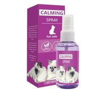 Vjeybv Sedante para gatos | Solución calmante para la salud de 60 ml - Spray ayuda a frenar el comportamiento destructivo, ayuda a apoyar el sueño reparador para tu gato