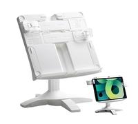 Vjeybv Soporte para libros de escritorio, soporte para libros de texto, pantalla giratoria portátil para partituras de música, escuela, Biblia, cocina, libro de cocina, planificador, documentos