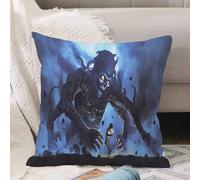 VJIZLOQB Fundas Cojines,Fundas de Cojines Decorativo Fundas Cojin Poliéster por Sala de Dormitorio Sofá,Un niño encendió una Vela sin darse Cuenta de Que había un Demonio detrás de él,30x30cm