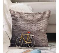 VJIZLOQB Fundas Cojines,Fundas de Cojines Decorativo Fundas Cojin Poliéster por Sala de Dormitorio Sofá,Conjunto de Bicicletas, Bicicleta de Carretera estética pasada Inclinarse hacia,40x40cm