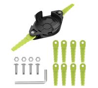 VjSLwPL Reemplazo de Cabezal de plástico Compatible con 18V 24V 40V RY40210 RY40210A Recortadores Incluye 10 Carga rápida(Black Green)