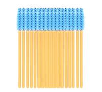 Vjsujehgy 1 / 50Pcs / Paquete Desechable Mini Cepillos De Pestañas Aplicador De Rimel Cepillos De Varita Peine Cepillos De Pestañas Kit De Herramientas De Maquillaje Azul