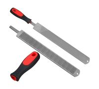 Vjsujehgy 2 Piezas de Limas de de 14 Pulgadas, Herramientas de Horquilla de Acero Al Carbono para Reparar Suministros de Trabajo de Madera con Manejar