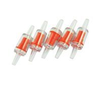 Vjsujehgy 5 x Valvulas de Retencion Bomba de Aire Plastico Rojo Transparente para Acuario