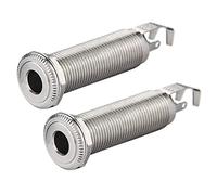 Vjsujehgy Conector de Salida de Pin Final, 1/4 Pulgada 6,35 Mm Conector de Barril Mono Conector de Contacto Completo de Repuesto Roscado de 3