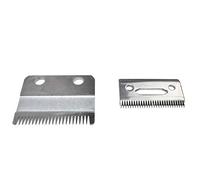 Vjsujehgy Cortador de Cuchillas para Barba y Cabello de 2 Piezas + Cortador Inferior Reemplazo de Cizalla EléCtrica para Cortadora de Cizalla EléCtrica Set Plata