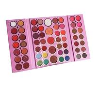 Vjsujehgy de Sombras de Ojos de 61 Colores de Sombras de Ojos con Brillo Mate Nacarado de Color Azul Rosa Sombra de Ojos Brillante Maquillaje Pigmento de Ojos