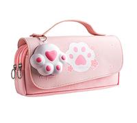 Vjsujehgy Estuche para LáPices Estuche para LáPices de Gran Capacidad Estuche para LáPices para NiñAs ÚTiles Escolares Lindos PapeleríA de Regreso una la Escuela, Rosa