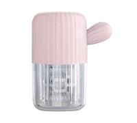 Vjsujehgy Limpiador de Lentes de Contacto Portátil - Lavador de Lentes de Contacto con Cordón para el Cuidado Diario, Limpieza Rápida, Color Rosa