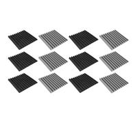 Vjsujehgy Paquete de 12 Paneles AcúSticos Autoadhesivos, Paneles de Espuma Insonorizados de 12X12X1 Pulgadas, Paneles de Pared Insonorizados Studio