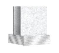 Vjsujehgy Paquete de 12 Paneles AcúSticos, Paneles Absorbentes de Sonido para Pared y Techo de 12 X 12 X 0,3 Pulgadas, para el Hogar, Estudio de GrabacióN Gris Plateado