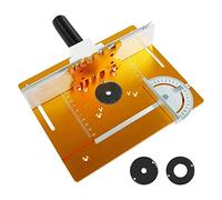 Vjsujehgy Placa de InsercióN de Mesa Enrutador Aluminio,Tablero Abatible de Fresado Madera con Calibre de Inglete,Recortadora Enrutador Herramienta Madera para CarpinteríA B