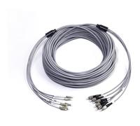 VJSUWI Armored Fiber Optic Patch Cord 1M-50M 6-Core OM2 MM(1m 3pcs LC-LC)