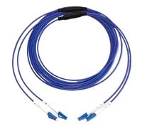 VJSUWI Cable de conexión de Fibra óptica blindado de 2 núcleos de 60 m 2C for Interiores y Exteriores(LcA-SCA,2C Gray OM1)