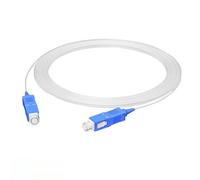 VJSUWI Cable de Fibra óptica Transparente for Interiores, Puente monomodo Invisible de un Solo núcleo, línea de extensión doméstica(10m 5pcs no Drum)