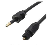 VJSUWI Cable Digital Toslink a Mini Toslink Cable de Fibra óptica SPDIF de 3,5mm Adaptador de Cable de Audio óptico 3,5 5m 10m(Mini toslink Cable,3-m)