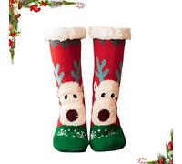 VJUREUEDE Ultra-Soft Christmas Knit Wool Socks - Extra Thick and Warm,Calcetines Mujer Divertidos,Calcetines termicos Mujer Invierno,Fluffy Socks,Fuzzy Fluffy Winter Warm Soft Thick Thermal-E
