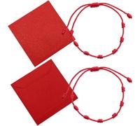 VJUYSW Pulsera Roja Contra el Mal de Ojo y Proteccion Mala energia Hecha a Mano, Amuleto de Hilo para Hombre Mujer Parejas y Amistad, Accesorio de la Buena Suerte Rojo