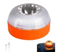 Vjyibpb baliza v16 homologada dgt,luz emergencia coche homologado dgt,Clasificación IP-54 Base Imantada,Resistente Lluvia y Viento,Apto para coches y motos(A)