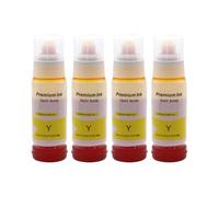VJZYUTSW 4pcs 1 Conjunto de Tinta de Recarga Compatible para 001 Tinta L4150 L4156 L4160 L4260 L6160 L6170 L6190 L6191 L6270 L6290 L14150 Instalación de Recarga de Impresora(4pcs Dye-Y-70ml)