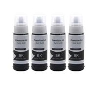 VJZYUTSW 4pcs 1 Conjunto de Tinta de Recarga Compatible para 001 Tinta L4150 L4156 L4160 L4260 L6160 L6170 L6190 L6191 L6270 L6290 L14150 Instalación de Recarga de Impresora(4pcs Dye-BK-70ml)