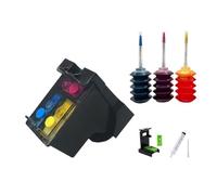 VJZYUTSW Cartucho de Tinta Compatible de 122xl para 122 CH563HE CH564HE para Deskjet 1050 2050 2050S D1010 1510 Impresora(122XL Color)