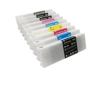 VJZYUTSW Cartucho de Tinta Compatible de 700 ml T8061 T8069 T806A T806B para P6080 P7080 P8080 P9080 Impresora T8061 Tinta de Pigmento(T8068-MBK)