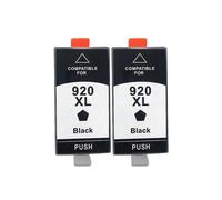 VJZYUTSW Cartucho de Tinta de 920xl Compatible para 920 XL OfficeJet 6000 6500 INALLADA 6500A 7000 7500 7500A Impresoras(K 2PC)
