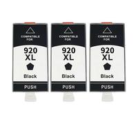 VJZYUTSW Cartucho de Tinta de 920xl Compatible para 920 XL OfficeJet 6000 6500 INALLADA 6500A 7000 7500 7500A Impresoras(K 3PC)