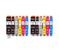 VJZYUTSW Cartucho de Tinta PGI-470XL Compatible Conjunto de Cartucho de Tinta para MG5740 MG6840 MG7740 TS5040 TS6040 TS8040 TS9040 Impresoras 1/2/3/4(6Color 2set)