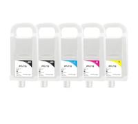 VJZYUTSW Cartucho de Tinta Recargable PFI-710 PFI710 PFI 710 con Chips Permanente Compatible con TX-2000 TX-3000 TX-4000 Impresora 700ml 5 Colores Set(Y)