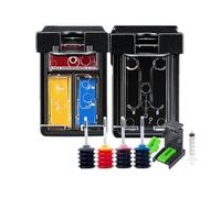 VJZYUTSW Cartucho Recargable Compatible para 60 XL para Deskjet F2480 F2420 F4480 F4580 F4280 D2660 D2530 D2560 y Photosmart C4680(1 Set with 30ml Ink)