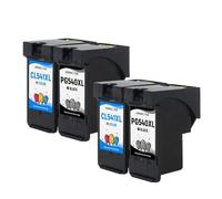 VJZYUTSW Hinicole 2X Cartucho de Tinta Compatible con 540 PG540 XL CL541 XL para la Serie MX375 MX435 MX475 MX515 MX525 MX535 MX455 MX395(2 Black 2 Color)