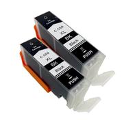VJZYUTSW PGI-550 Compatible CLI-551 Cartucho de Tinta Conjunto de IP7250 IX6850 MG5550 MG5650 MG6450 MG6650 MX725 MX925(C-550XL BK 2PCS)