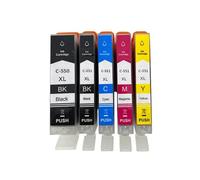 VJZYUTSW PGI-550 Compatible CLI-551 Cartucho de Tinta Conjunto de IP7250 IX6850 MG5550 MG5650 MG6450 MG6650 MX725 MX925(1 Set 5PCS)
