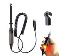 VKALTUL 12v Lámpara de Prueba, Probador de Voltaje, Probador de fusibles de Coche 12v DC 6V/12V/24V Lámpara de Prueba de Gancho con Pantalla
