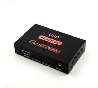 VKBAND Divisor HDMI 1 en 4 salidas V1.4 alimentado 1x4 puertos caja soporta resoluciones Full Ultra HD 1080P 4K/2K y 3D (1 entrada a 4 salidas)