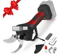 VKE Tijeras de Podar Electricas con Pantalla LED, Diámetro de Corte 40mm Tijeras de Podar Bateria 600W, Tijera Electrica Motor Sin Escobillas Batería 18V Compatible(Pila no Incluida) - Ferroso