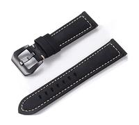 vkeid Correa de reloj de liberación rápida de 22 mm y 24 mm, correa de repuesto, correa de reloj, correa de reloj de cuero de grano superior, correa de reloj (color: Elijah 4, tamaño: 24 mm)