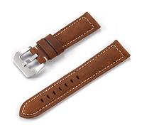 vkeid Correa de reloj de liberación rápida de 22 mm y 24 mm, correa de repuesto para reloj, correa de reloj de cuero de grano superior, correa de reloj (color: Elijah 1, tamaño: 22 mm)
