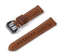 vkeid Correa de reloj de liberación rápida de 22 mm y 24 mm, correa de repuesto para reloj, correa de reloj de cuero de grano superior, correa de reloj (color: Elijah 2, tamaño: 24 mm)