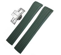 vkeid FKIMKF-Correa de reloj de 21mm, correas de reloj de goma fluoradas coloridas para Patek 5164A 5167A AQUANAUT Philippe Series, hebilla de mariposa