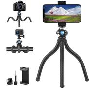 Vkesen Tripode para Movil,Tripode Flexible para Teléfono,Cámara,Mini Tripode para Rotación 360°,Trípode de Viaje Portátil para Teléfono Móvil,Cámara,iPhone,Android,Samsung,GoPro